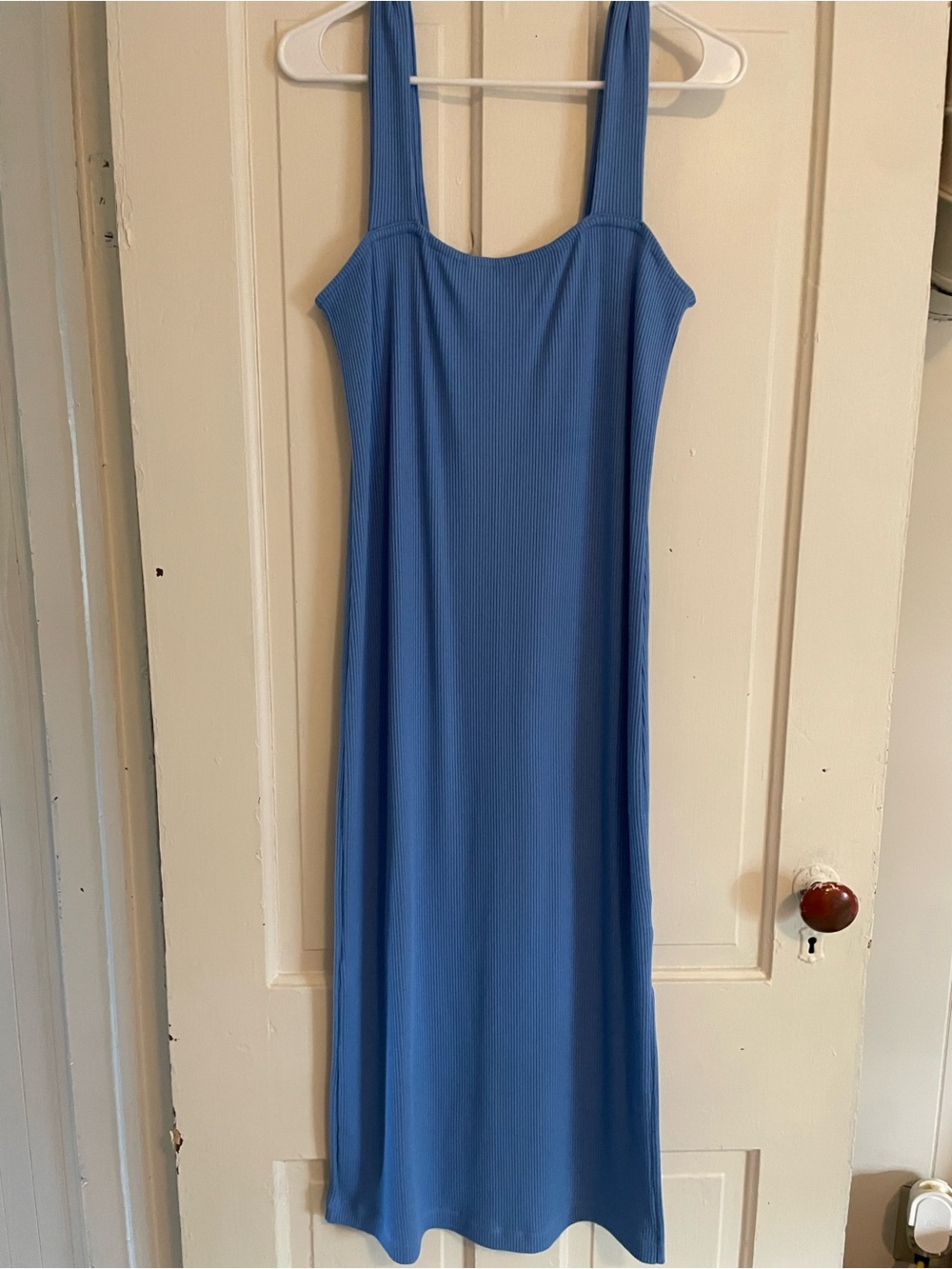 Old Navy Blue Ribbed Tank Midi Dress - Picture 1 of 1
